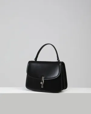Aura Top-handle Satchel - Black