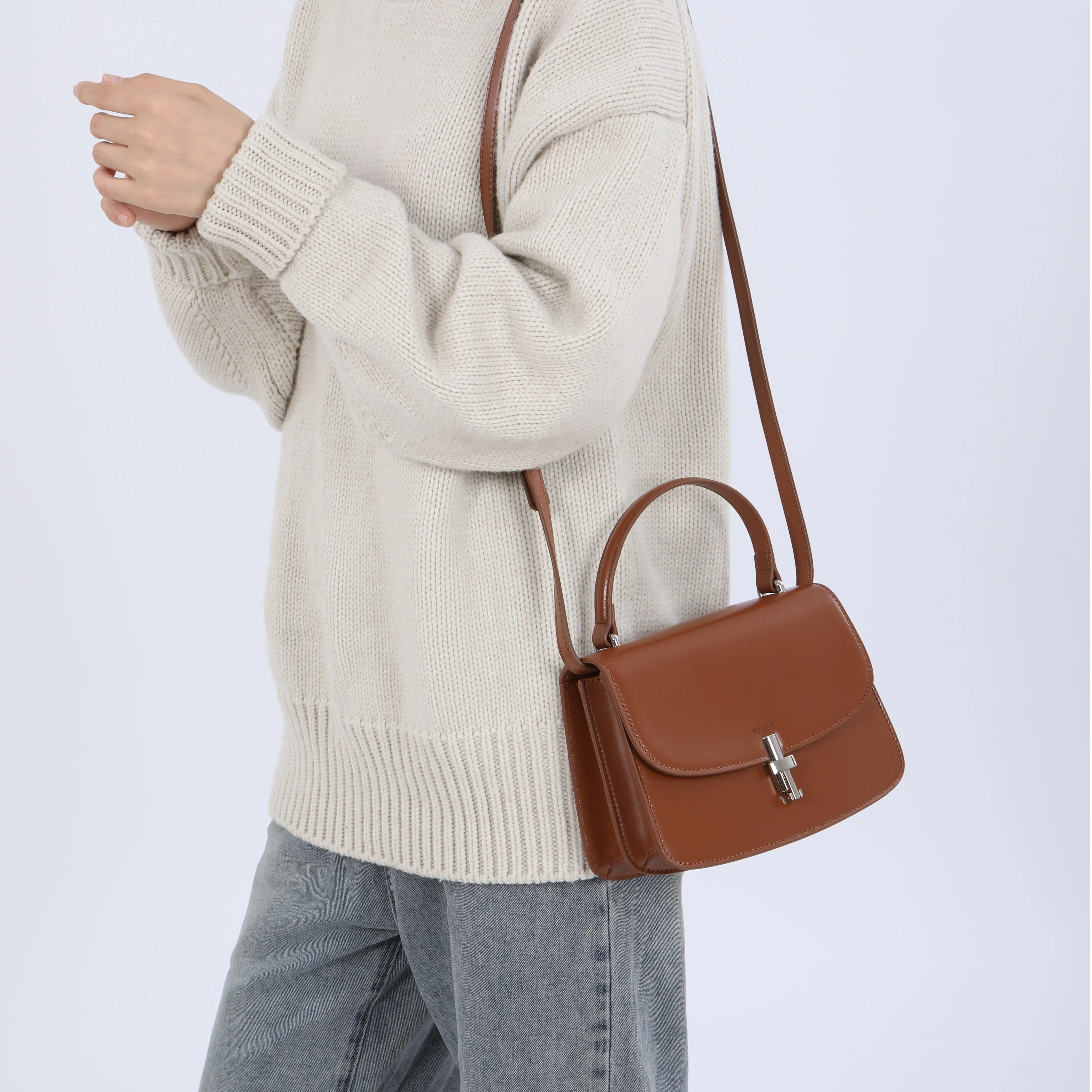 Aura Top-handle Satchel - Black