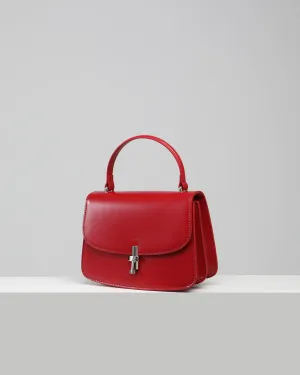 Aura Top-handle Satchel - Ruby