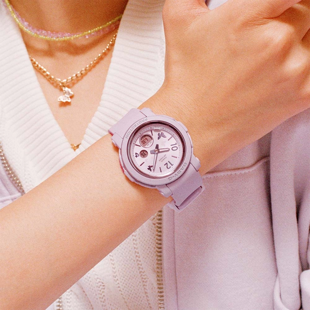 Baby-G BGA290BD-6A  Butterfly Dial Purple Womens Watch