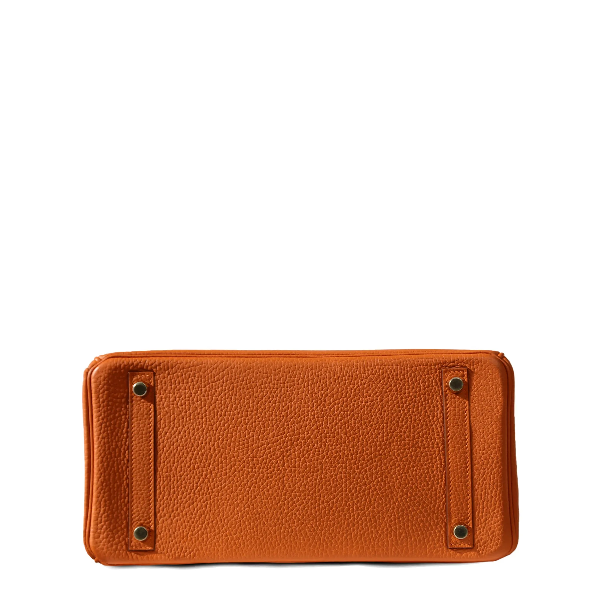 Birkin 30 Orange Clemence GHW
