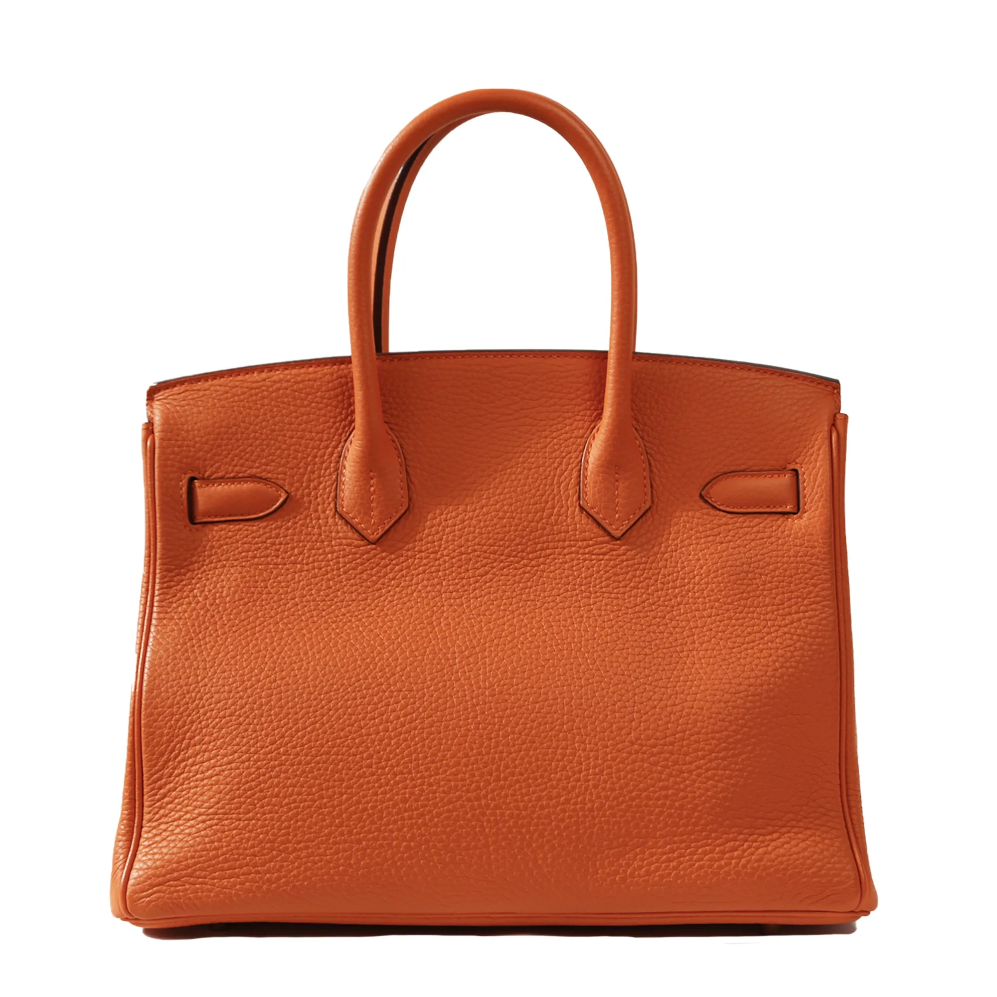 Birkin 30 Orange Clemence GHW