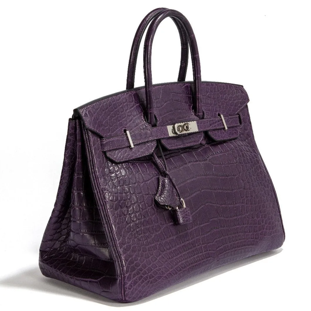 Birkin 35 Amethyst PHW