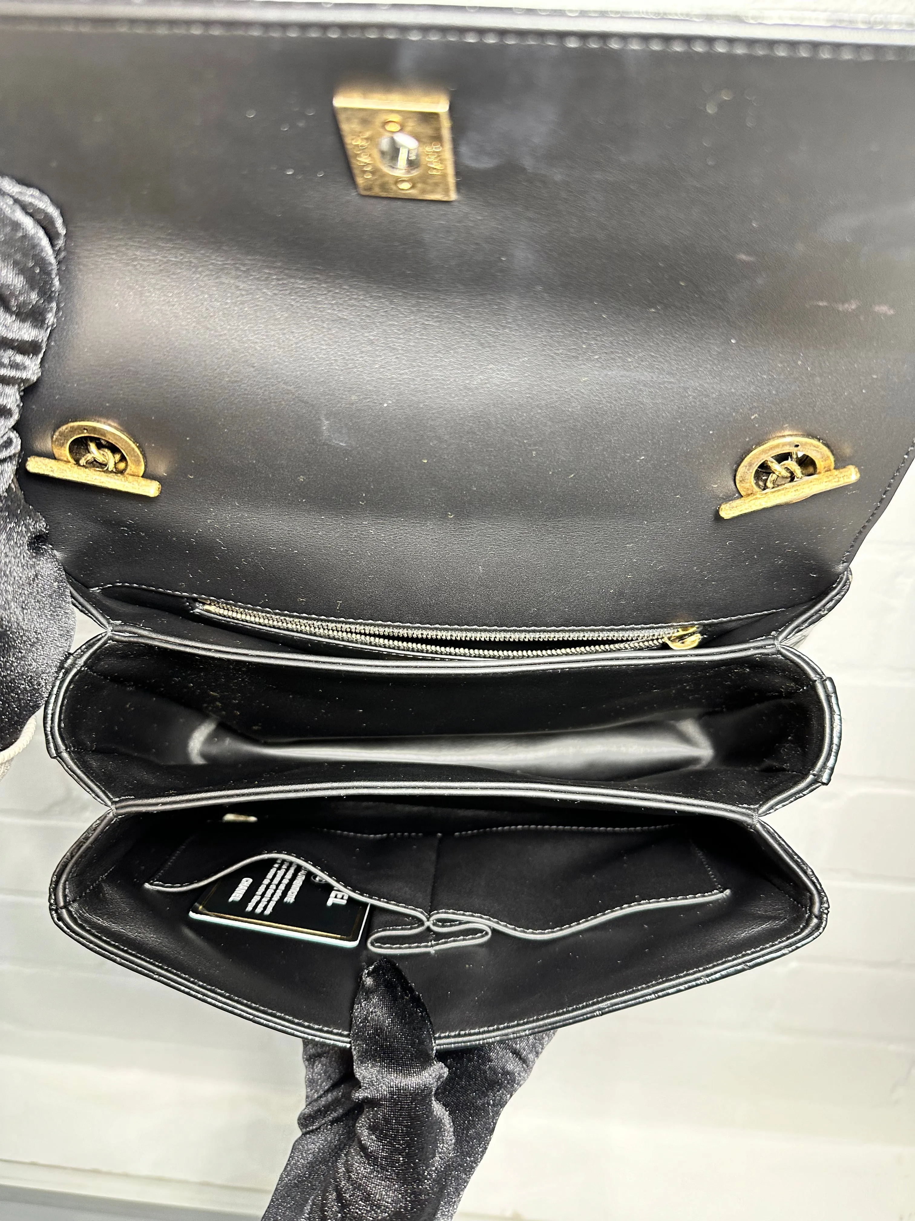 Black Exotic Vintage Flap Bag
