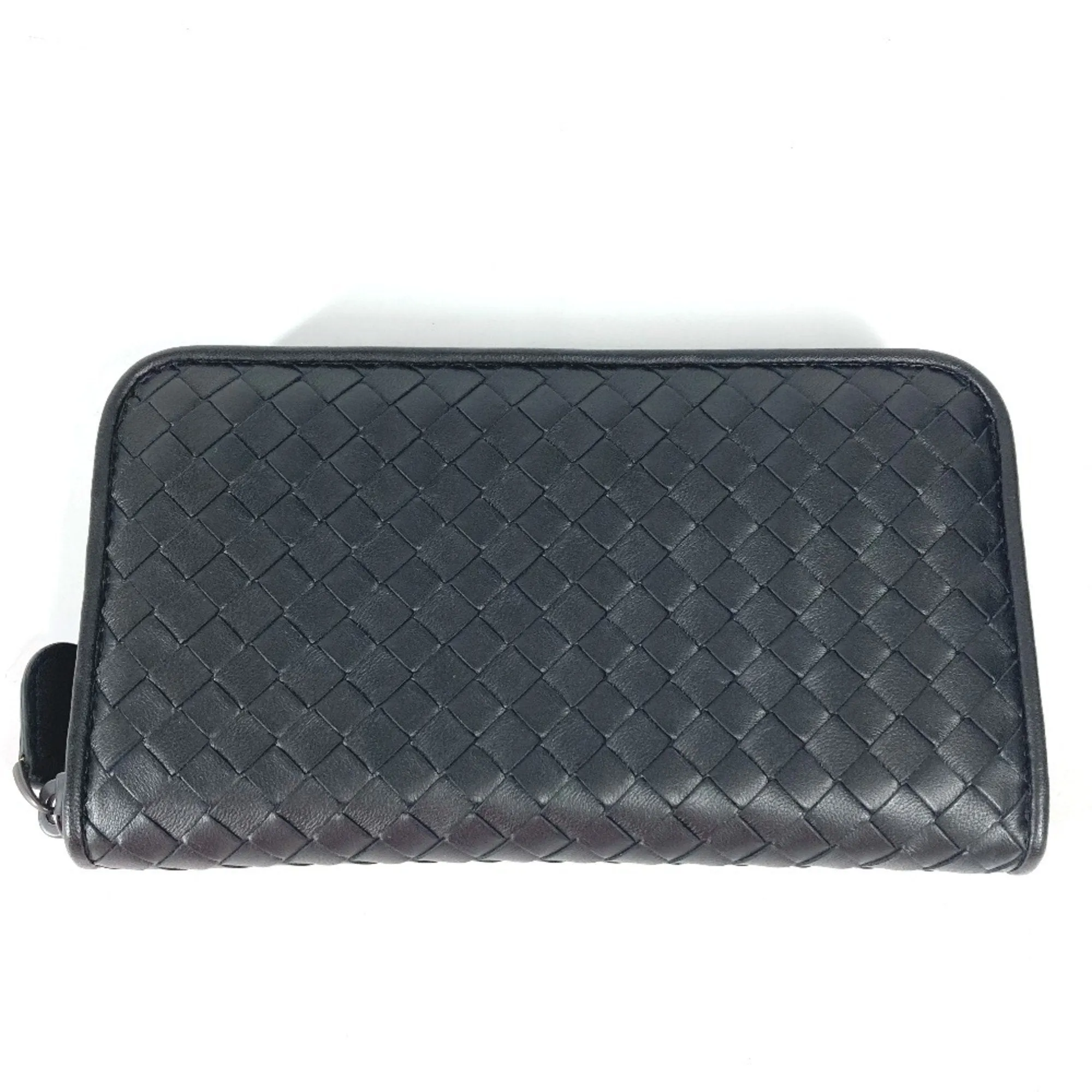 Bottega Veneta Intrecciato Leather Long Wallet (Bi-Fold) (Pre-Owned)