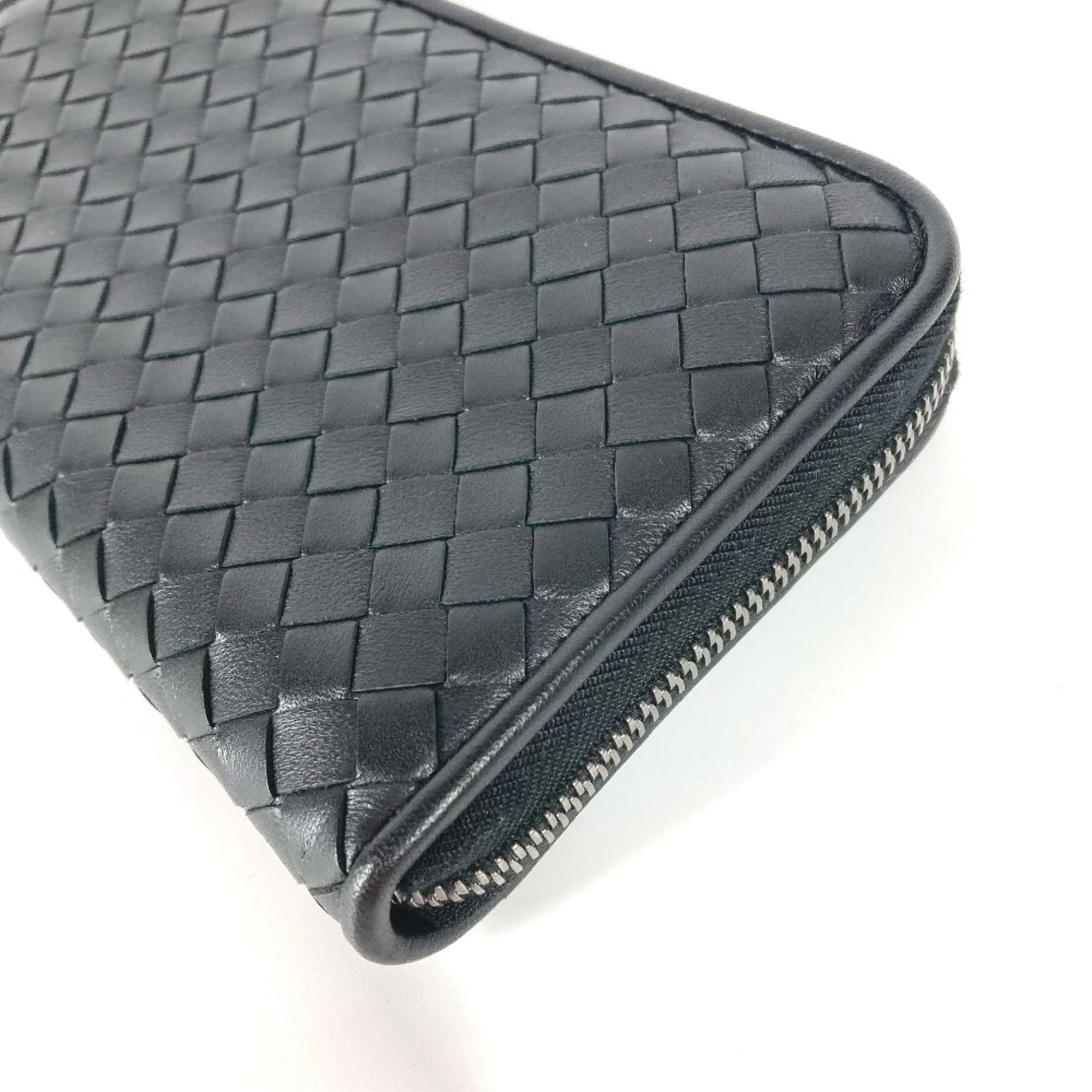 Bottega Veneta Intrecciato Leather Long Wallet (Bi-Fold) (Pre-Owned)