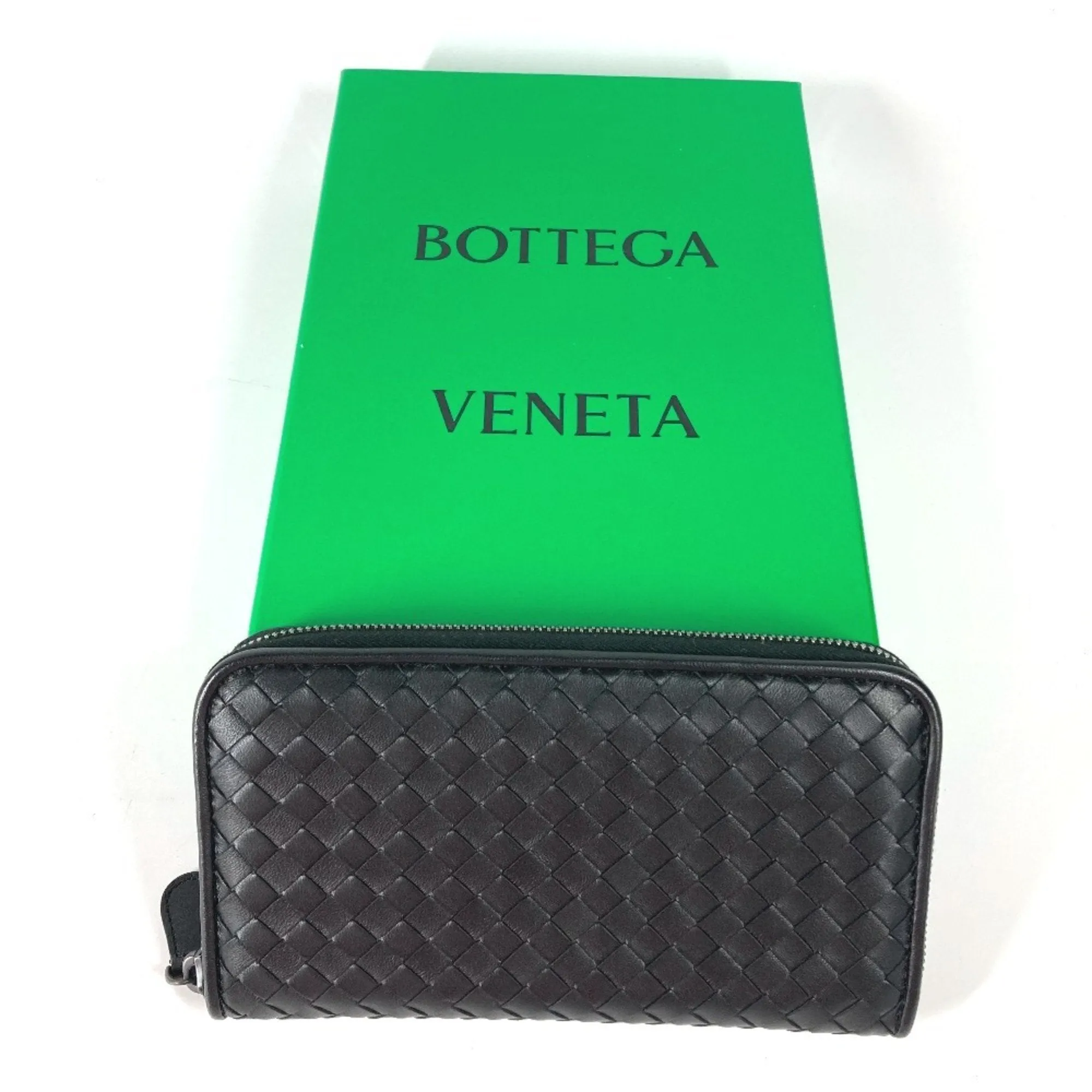Bottega Veneta Intrecciato Leather Long Wallet (Bi-Fold) (Pre-Owned)