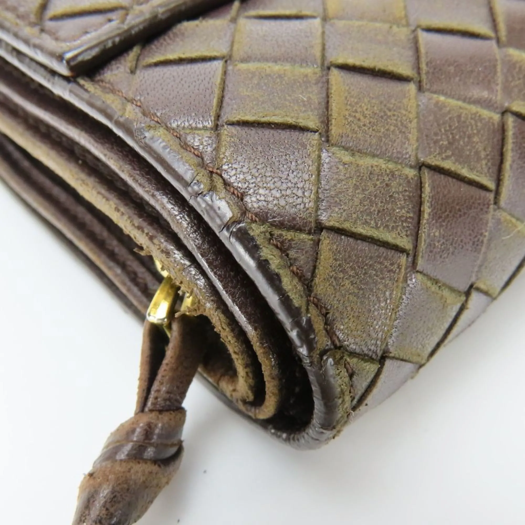 Bottega Veneta Intrecciato Leather Wallet (Tri-Fold) (Pre-Owned)