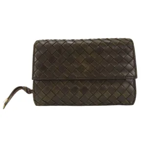 Bottega Veneta Intrecciato Leather Wallet (Tri-Fold) (Pre-Owned)