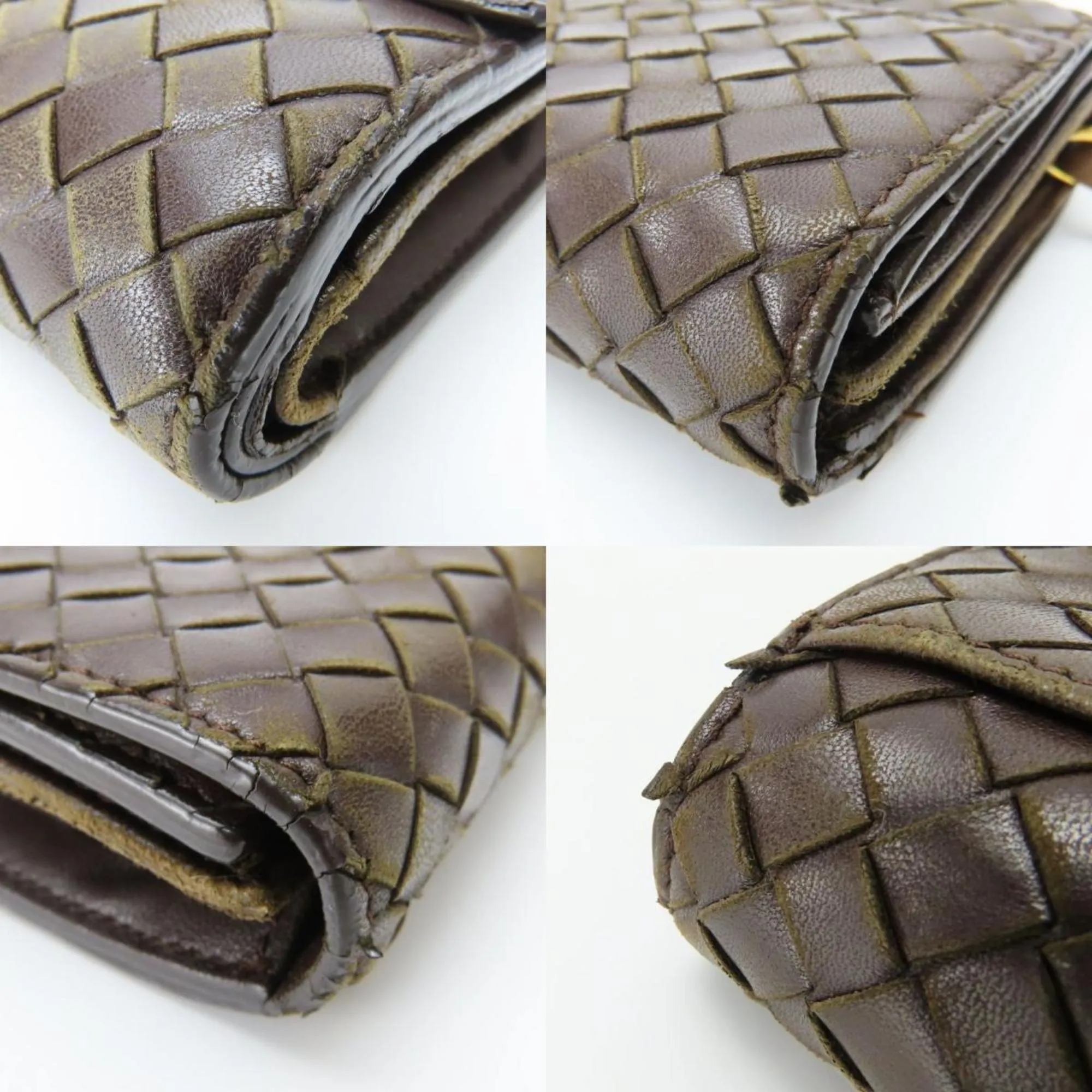 Bottega Veneta Intrecciato Leather Wallet (Tri-Fold) (Pre-Owned)