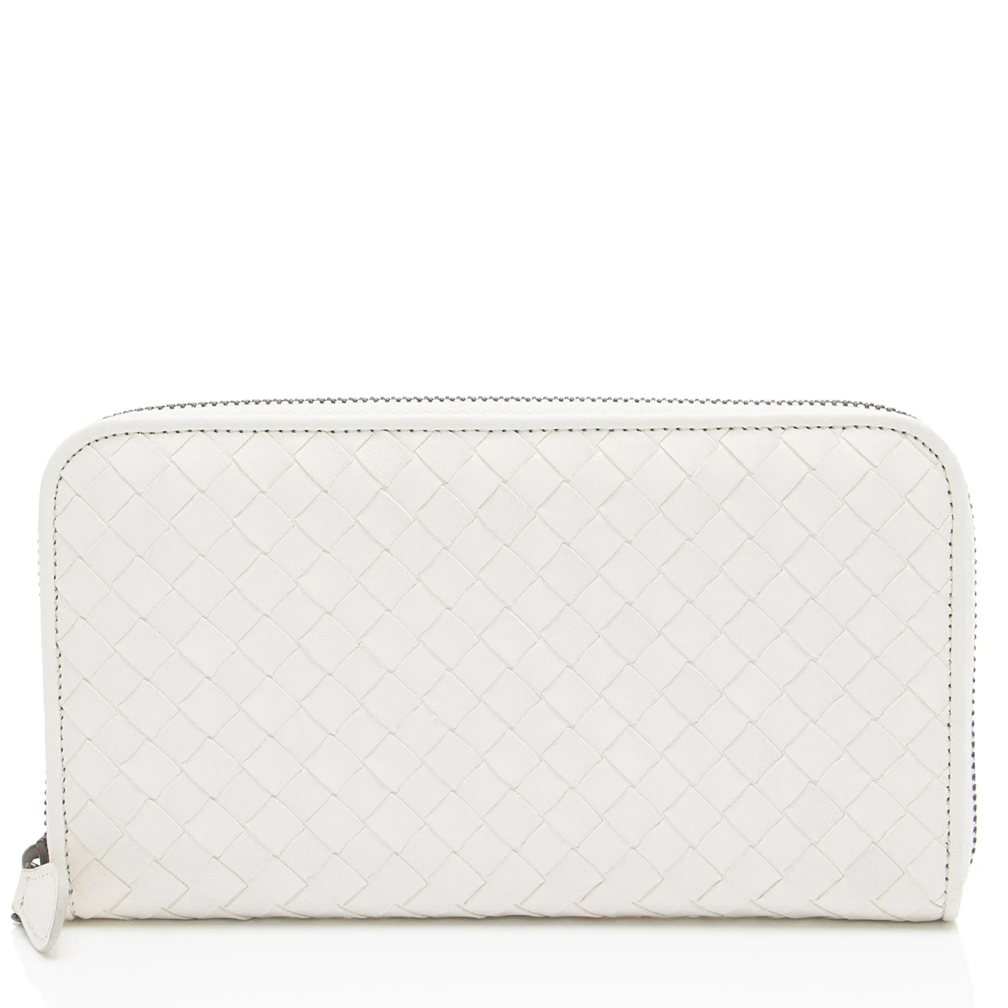 Bottega Veneta Intrecciato Nappa Zip Around Wallet