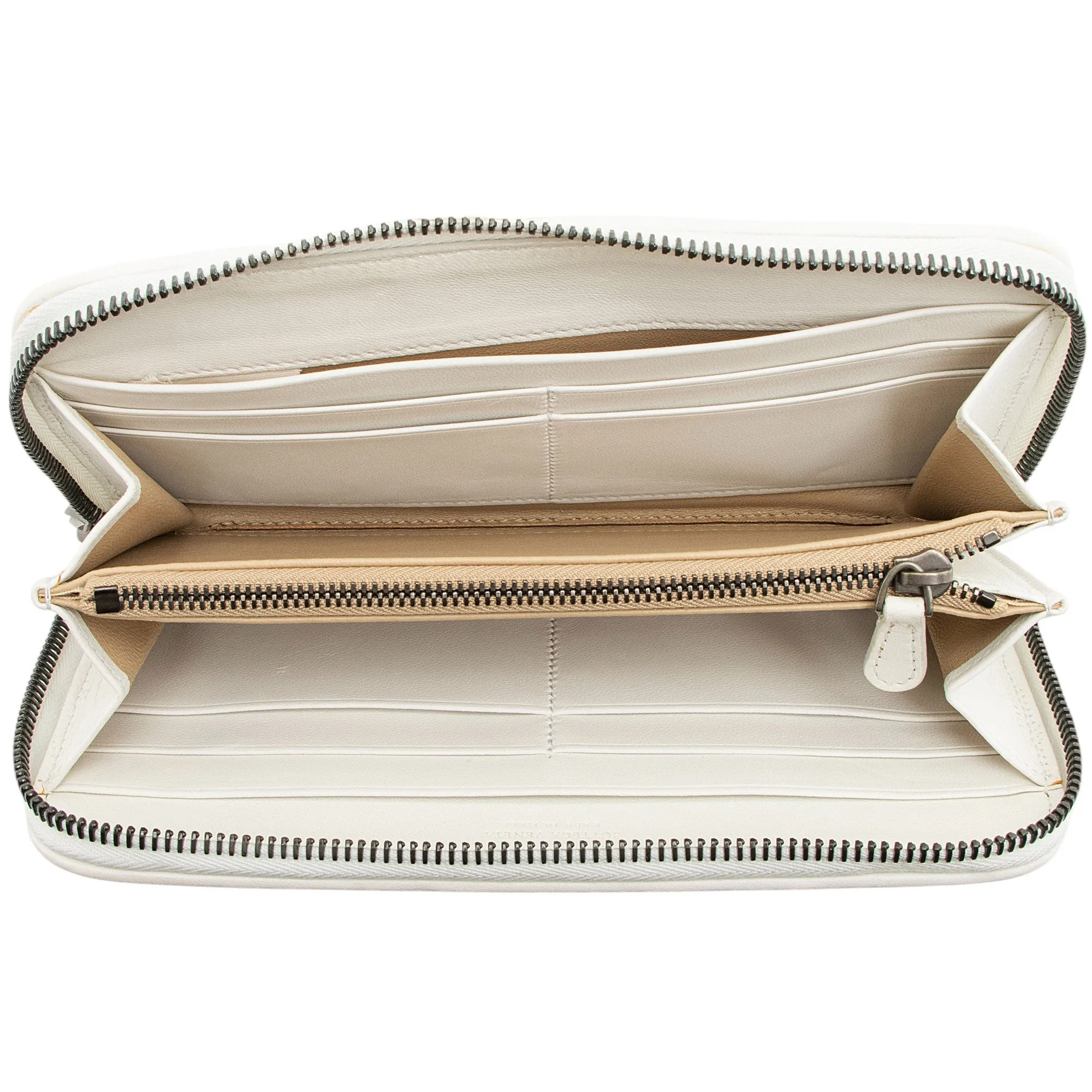 Bottega Veneta Intrecciato Nappa Zip Around Wallet