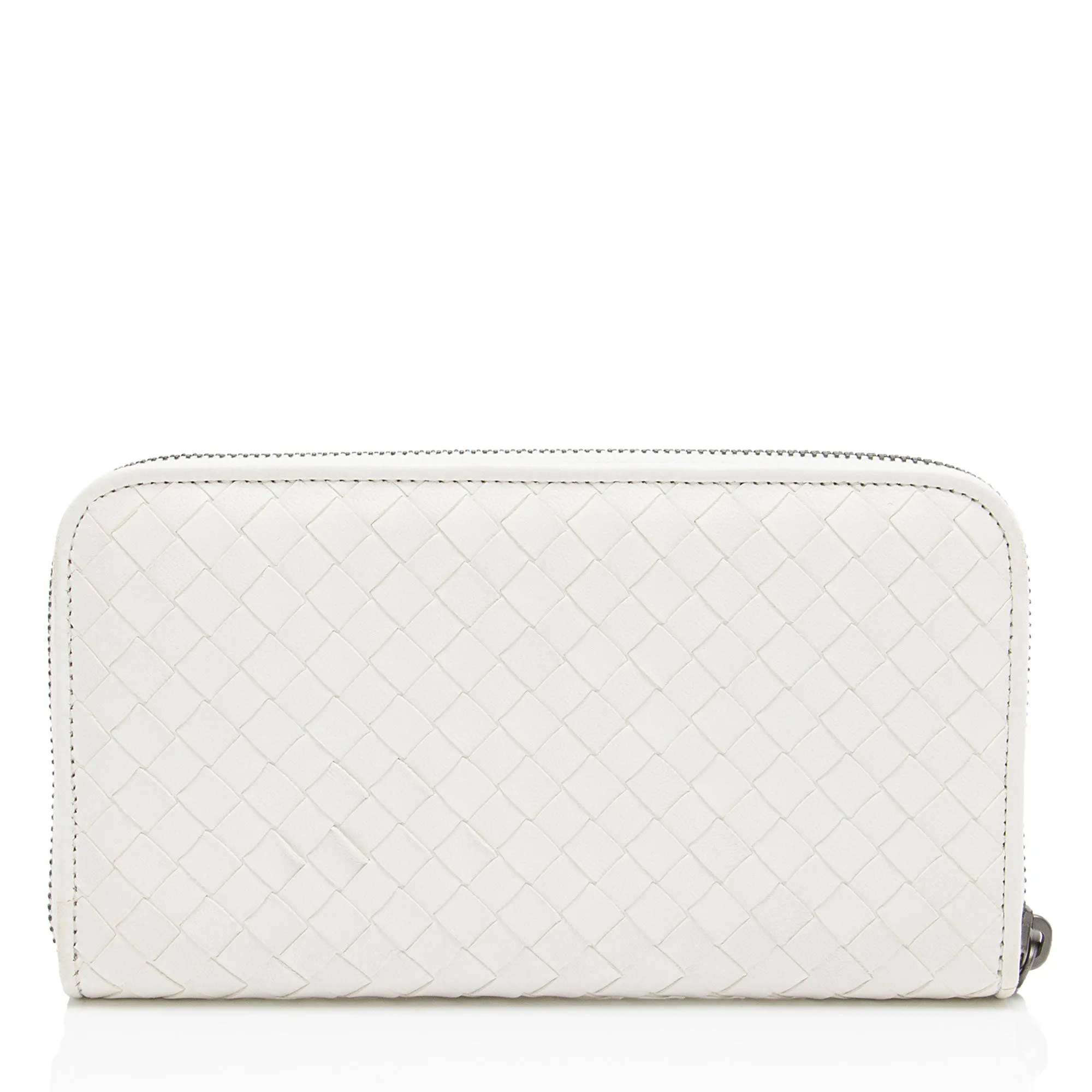 Bottega Veneta Intrecciato Nappa Zip Around Wallet