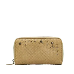 Bottega Veneta Leather Long Wallet (Bi-Fold) (Pre-Owned)