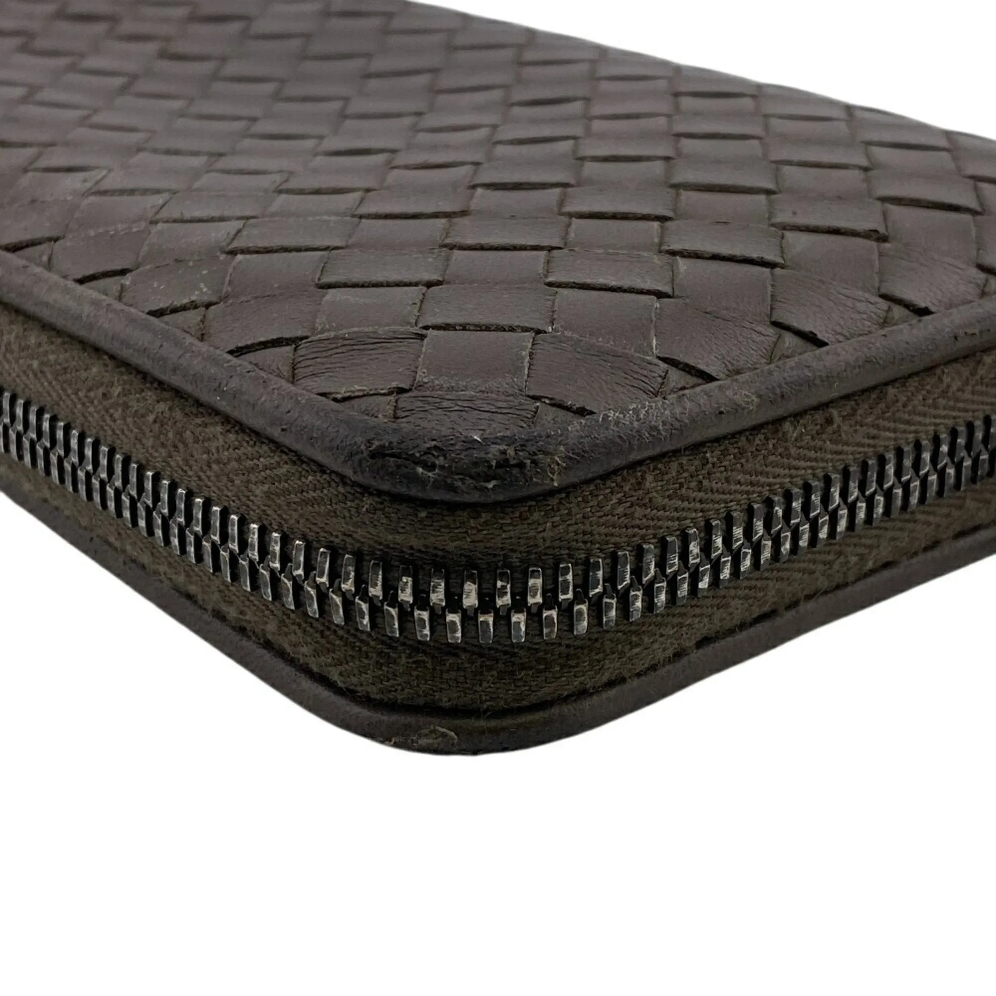 Bottega Veneta Leather Long Wallet (Bi-Fold) (Pre-Owned)