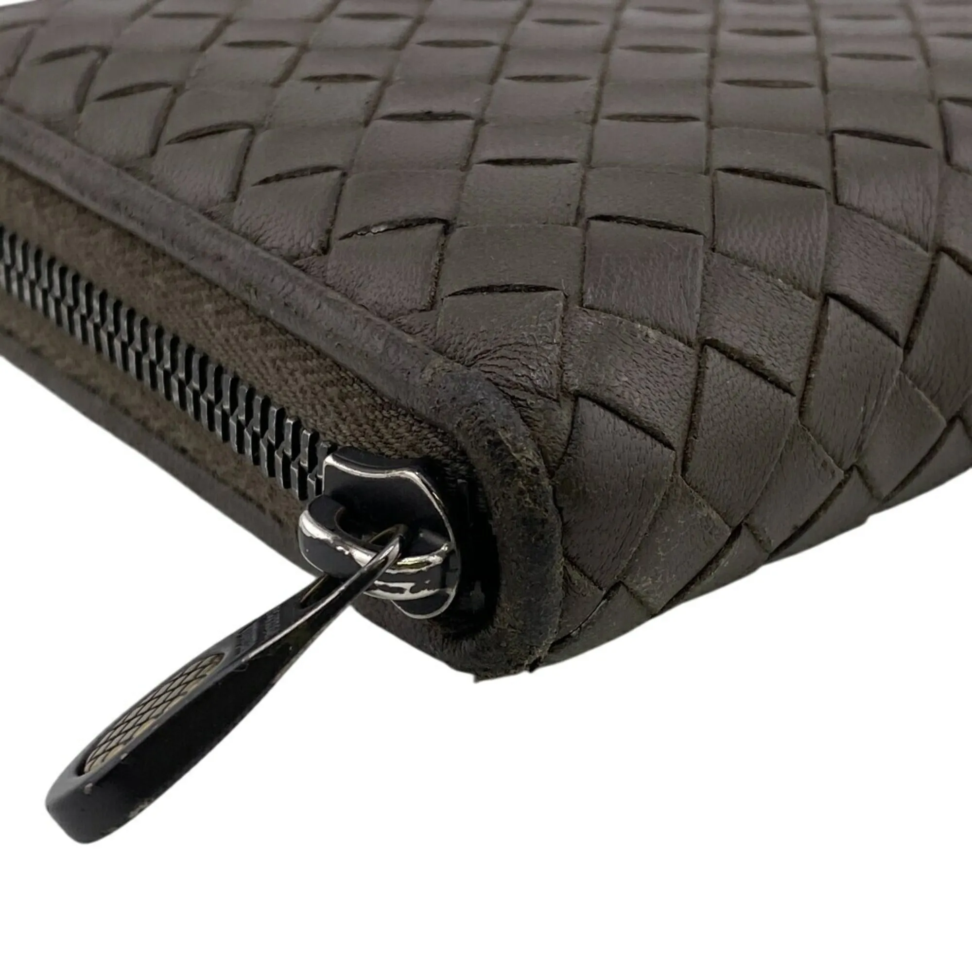 Bottega Veneta Leather Long Wallet (Bi-Fold) (Pre-Owned)