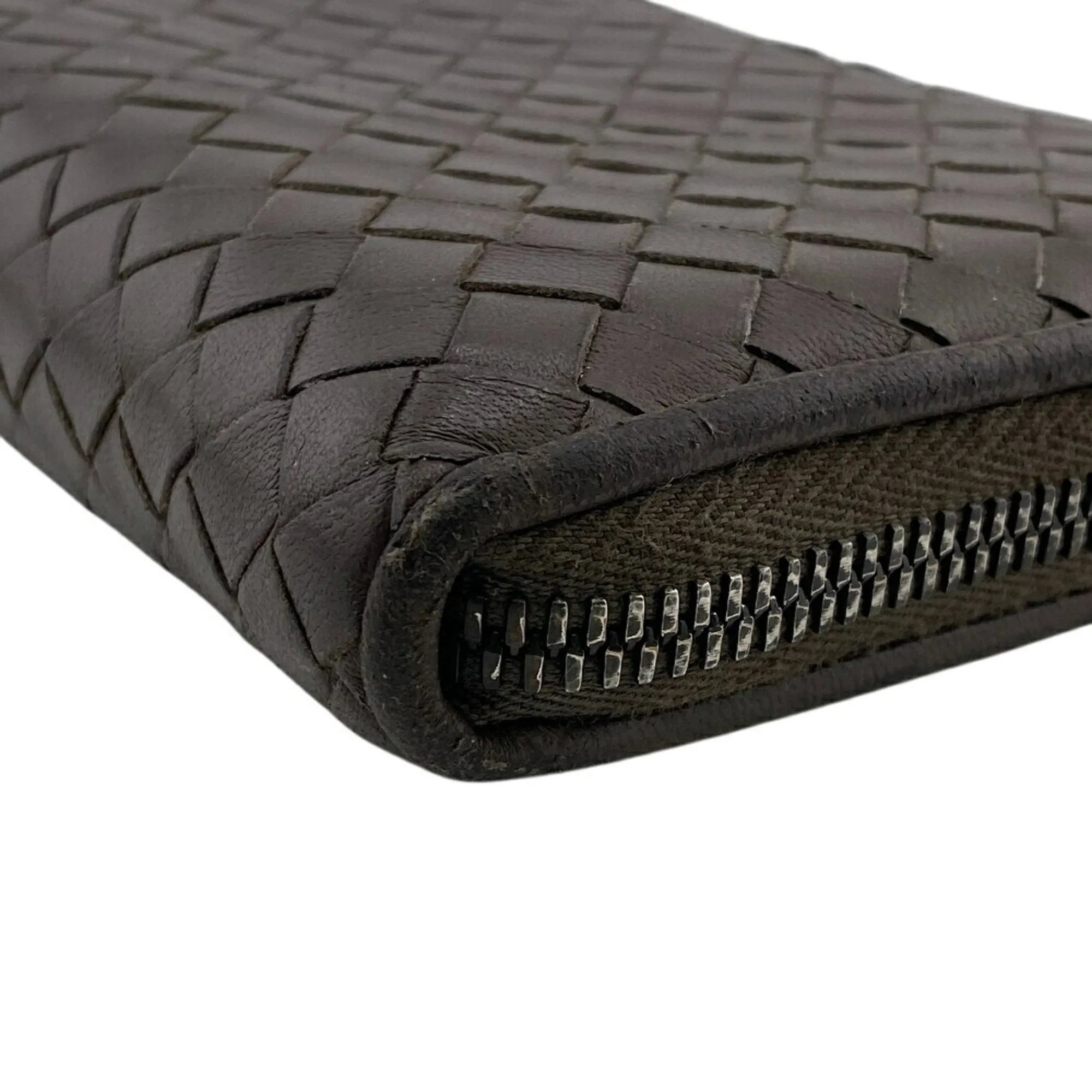 Bottega Veneta Leather Long Wallet (Bi-Fold) (Pre-Owned)