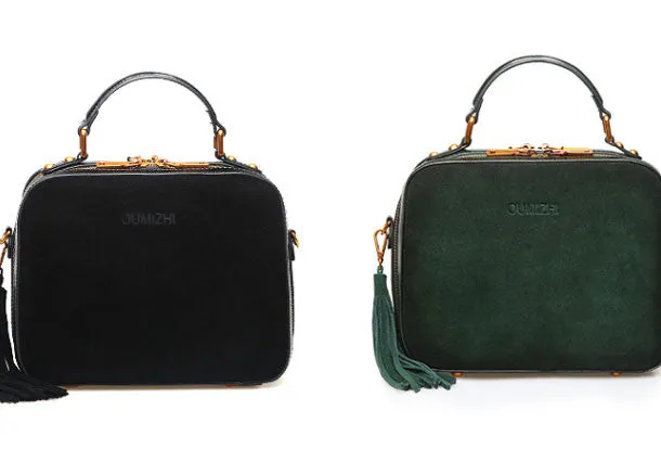 Brown Genuine Leather handbag shoulder bag for women leather Side bag