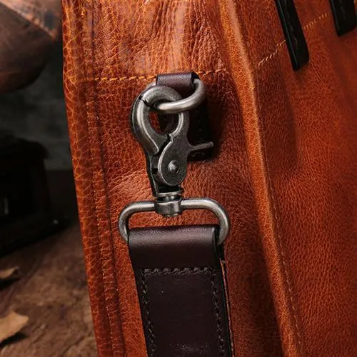 Brown Womens Vintage Leather Square Handbag Purse Black Crossbody Purse for Ladies