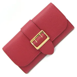 Burberry Leather Long Wallet (Bi-Fold) (Pre-Owned)
