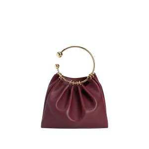 Burgundy Ring Handle Bag