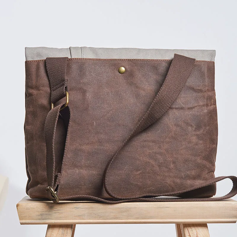Canvas Mens Cool Messenger Bag Shoulder Bag Handbag Tote Bag For Men