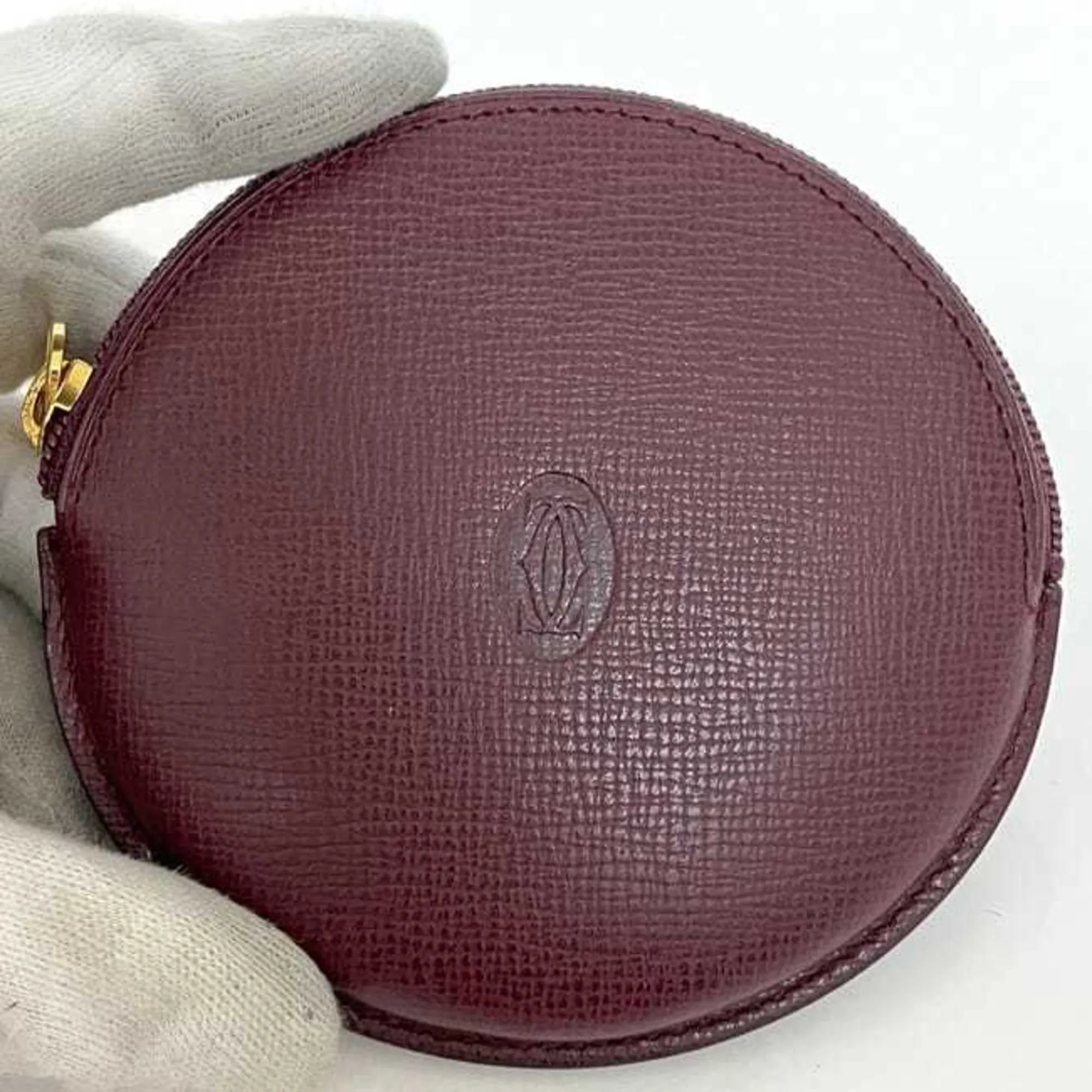 Cartier Leather Coin Purse/Coin Case (Pre-Owned)