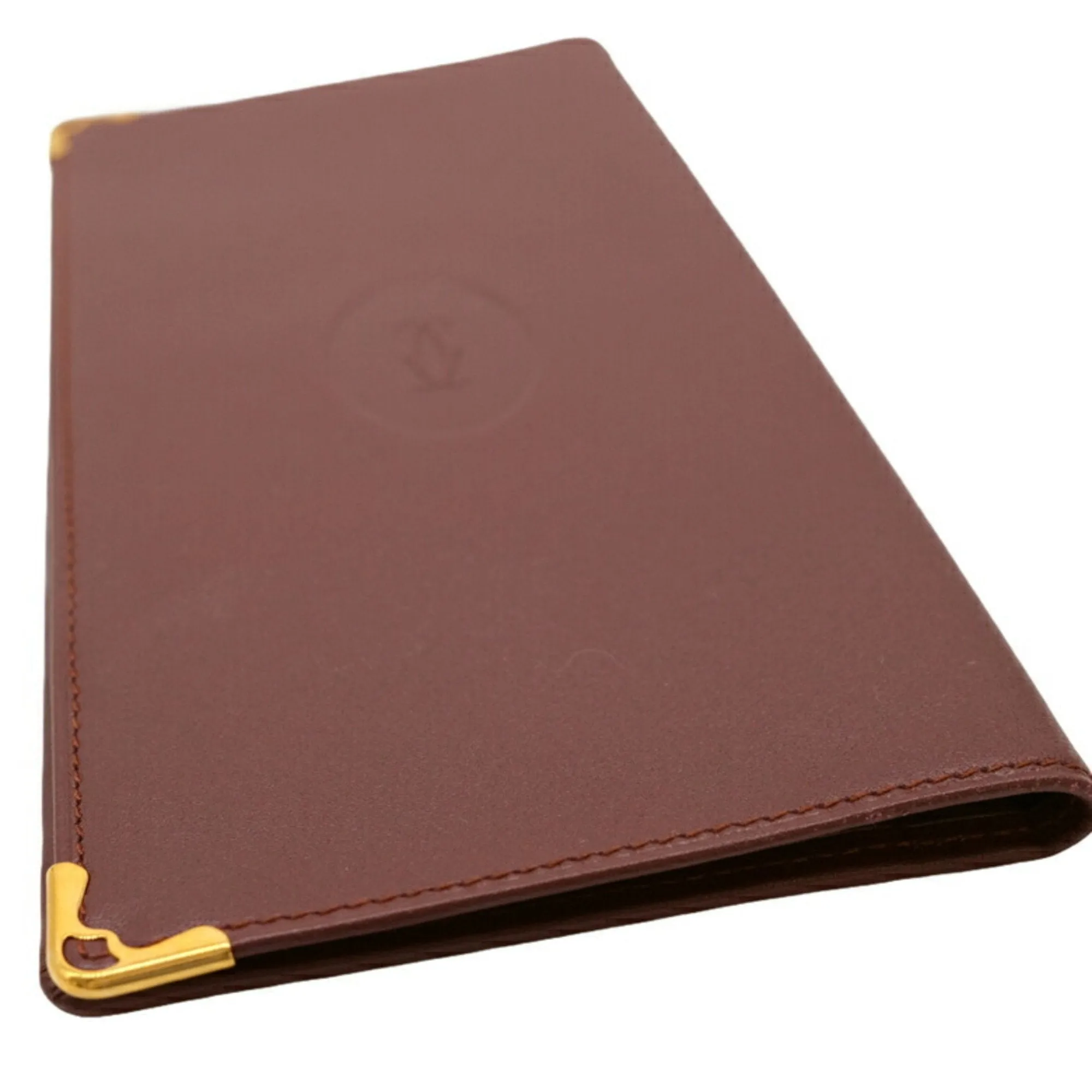 Cartier Leather Long Bill Wallet (Bi-Fold) (Pre-Owned)