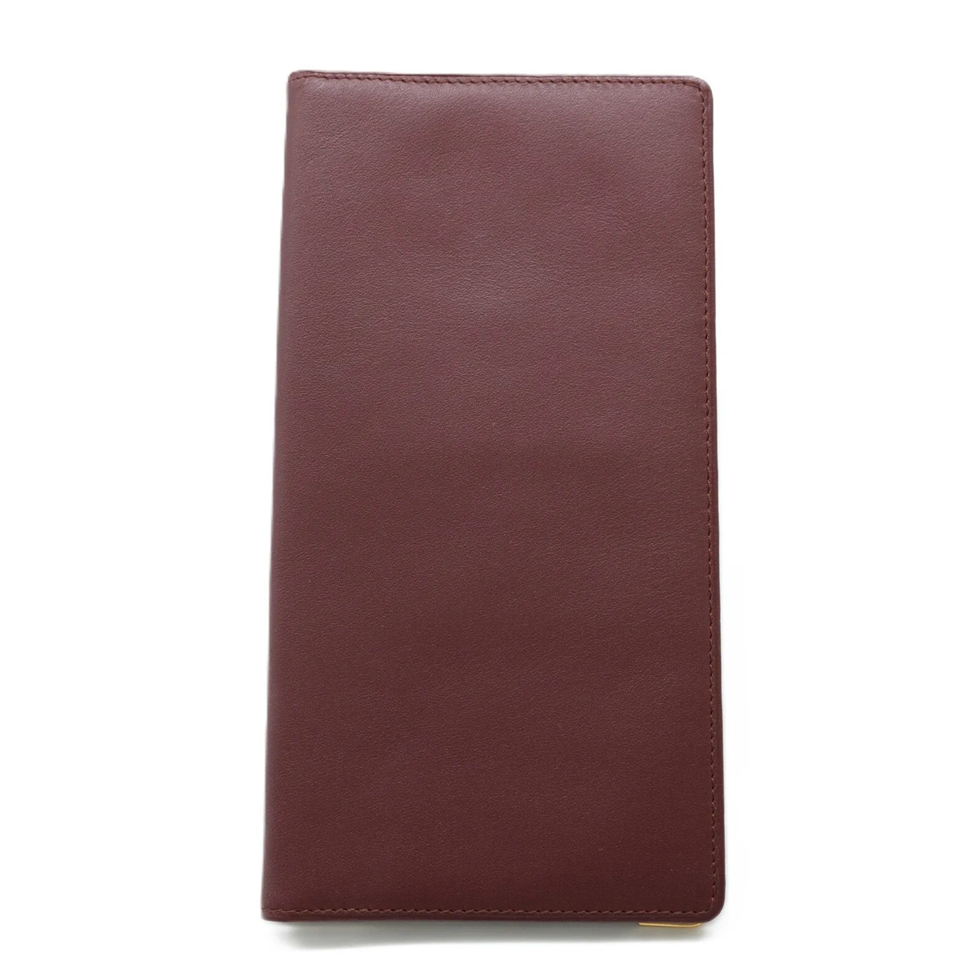 Cartier Leather Long Bill Wallet (Bi-Fold) (Pre-Owned)