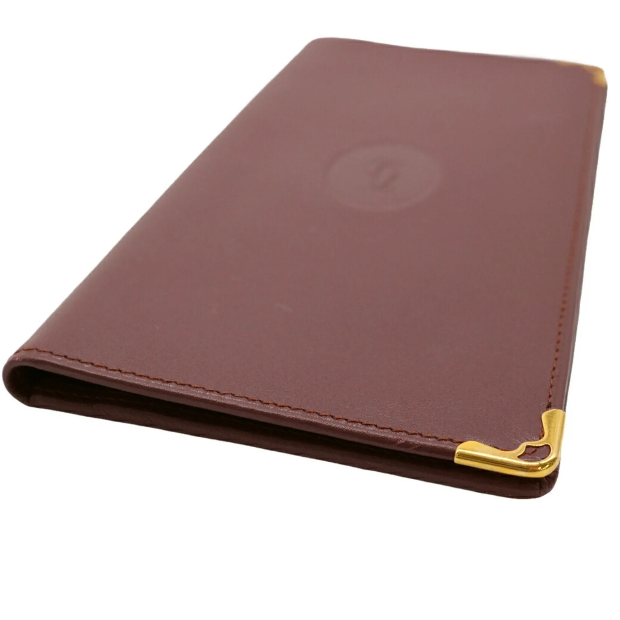 Cartier Leather Long Bill Wallet (Bi-Fold) (Pre-Owned)