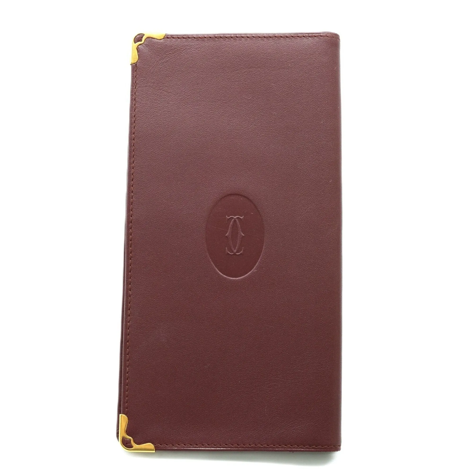 Cartier Leather Long Bill Wallet (Bi-Fold) (Pre-Owned)