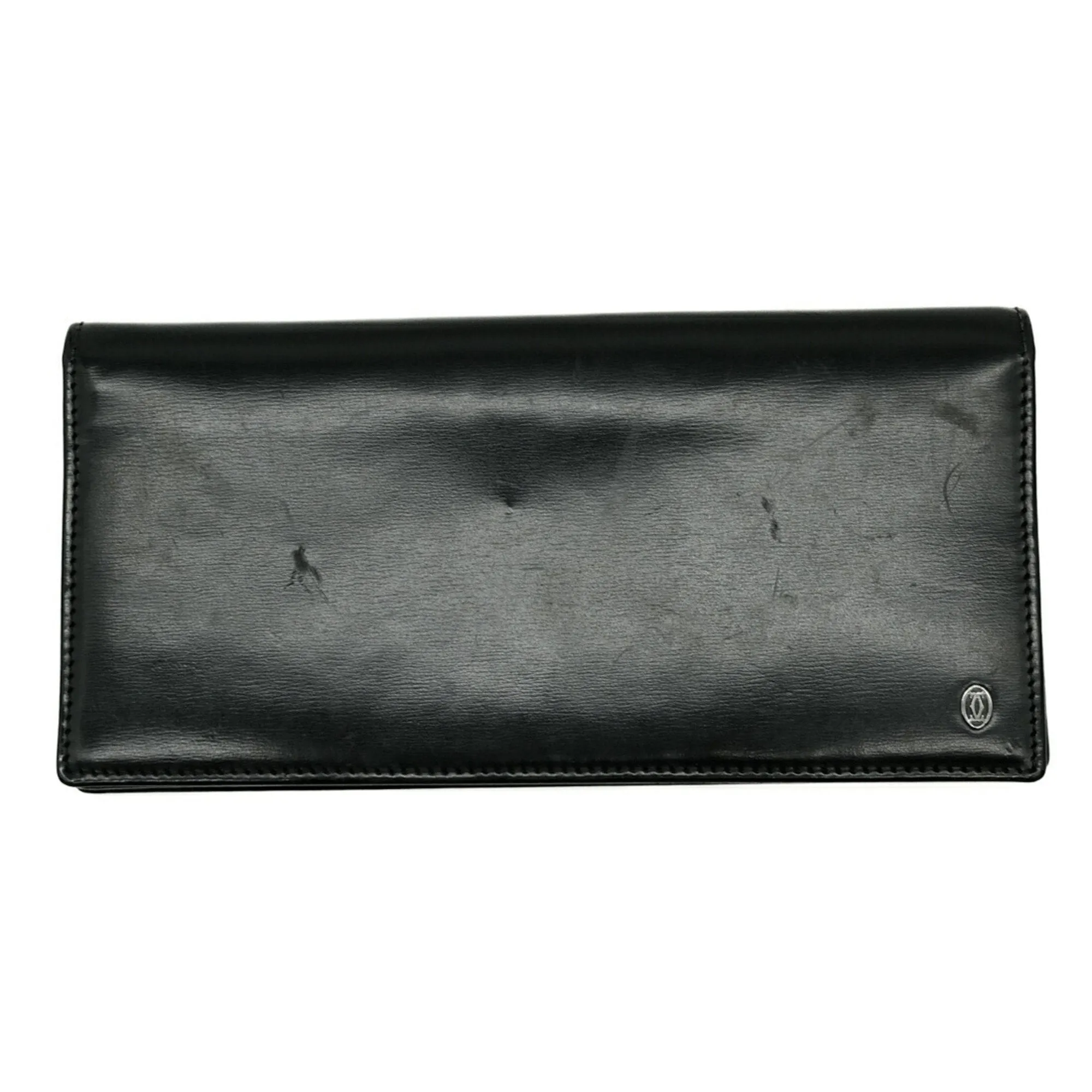 Cartier Leather Long Wallet (Bi-Fold) (Pre-Owned)