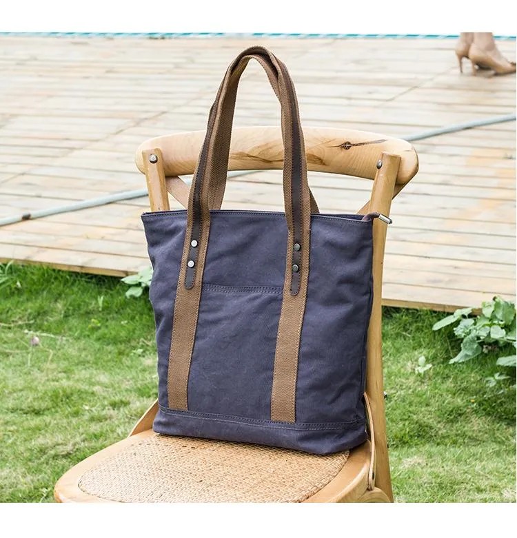 Casual Canvas Mens Womens Large 14???? Khaki Handbag Tote Bag Brown Shoulder Bag Tote Purse For Men
