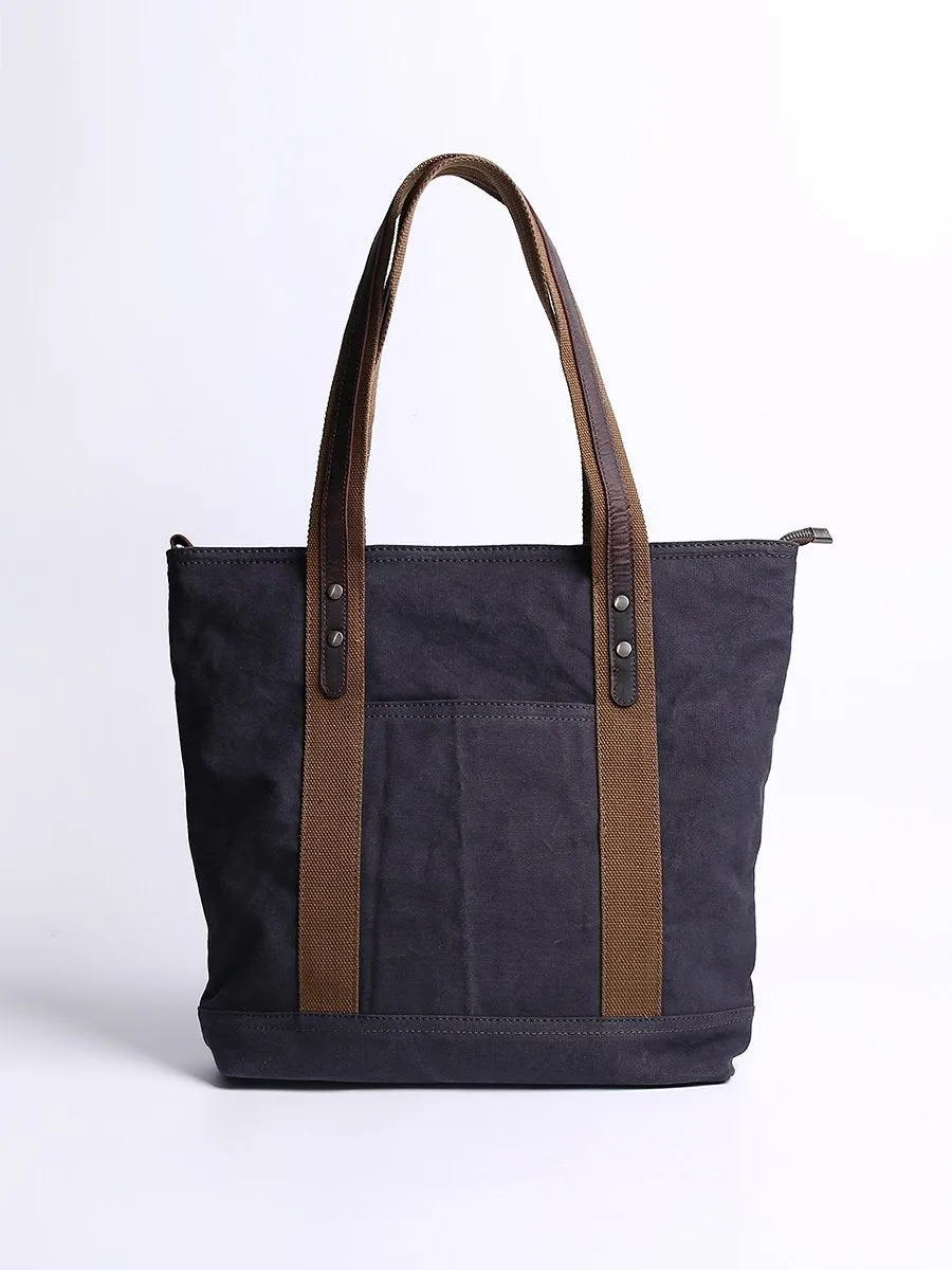 Casual Canvas Mens Womens Large 14???? Khaki Handbag Tote Bag Brown Shoulder Bag Tote Purse For Men