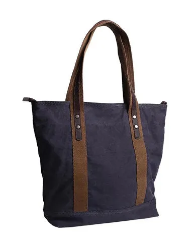 Casual Canvas Mens Womens Large 14???? Khaki Handbag Tote Bag Brown Shoulder Bag Tote Purse For Men