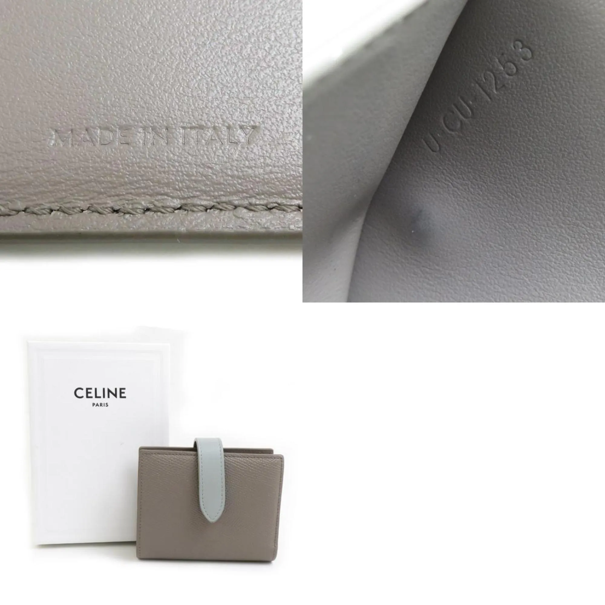 Celine blue ish Leather Wallet (Bi-Fold) (Pre-Owned)