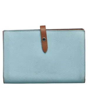 Celine blue Leather Wallet (Bi-Fold) (Pre-Owned)