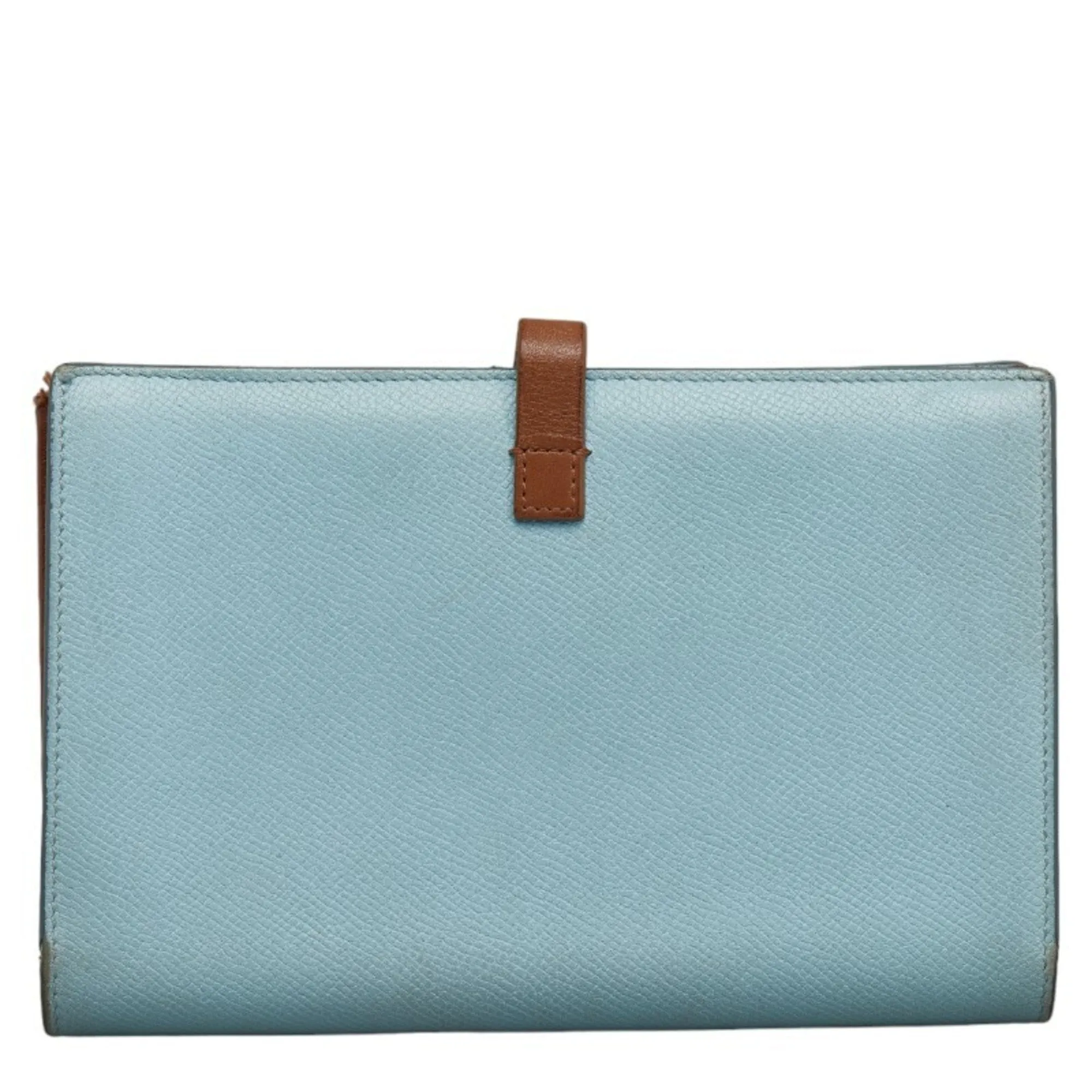 Celine blue Leather Wallet (Bi-Fold) (Pre-Owned)