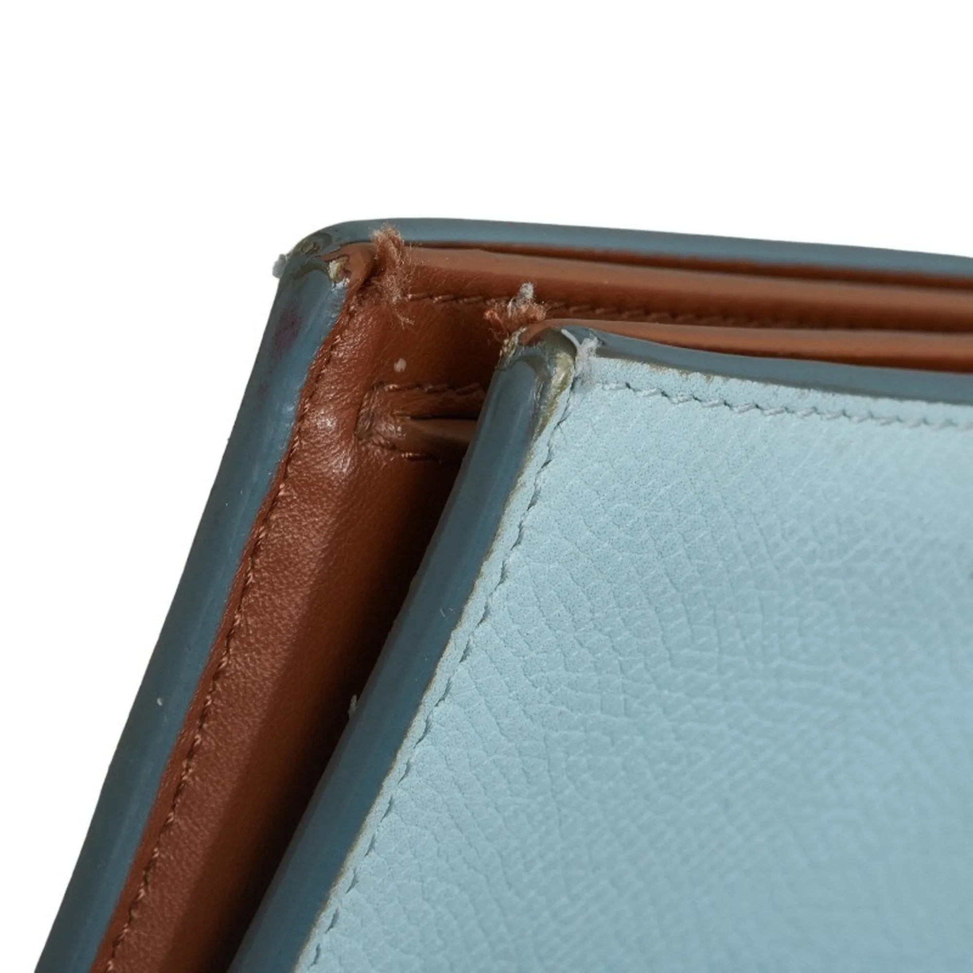 Celine blue Leather Wallet (Bi-Fold) (Pre-Owned)