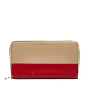Celine  Color Leather Long Wallet (Bi-Fold) (Pre-Owned)
