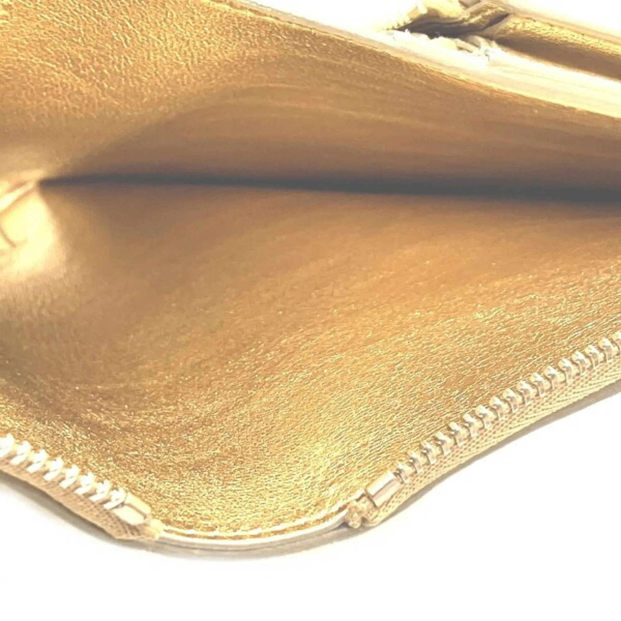 Celine gold yellow Leather Long Wallet (Bi-Fold) (Pre-Owned)