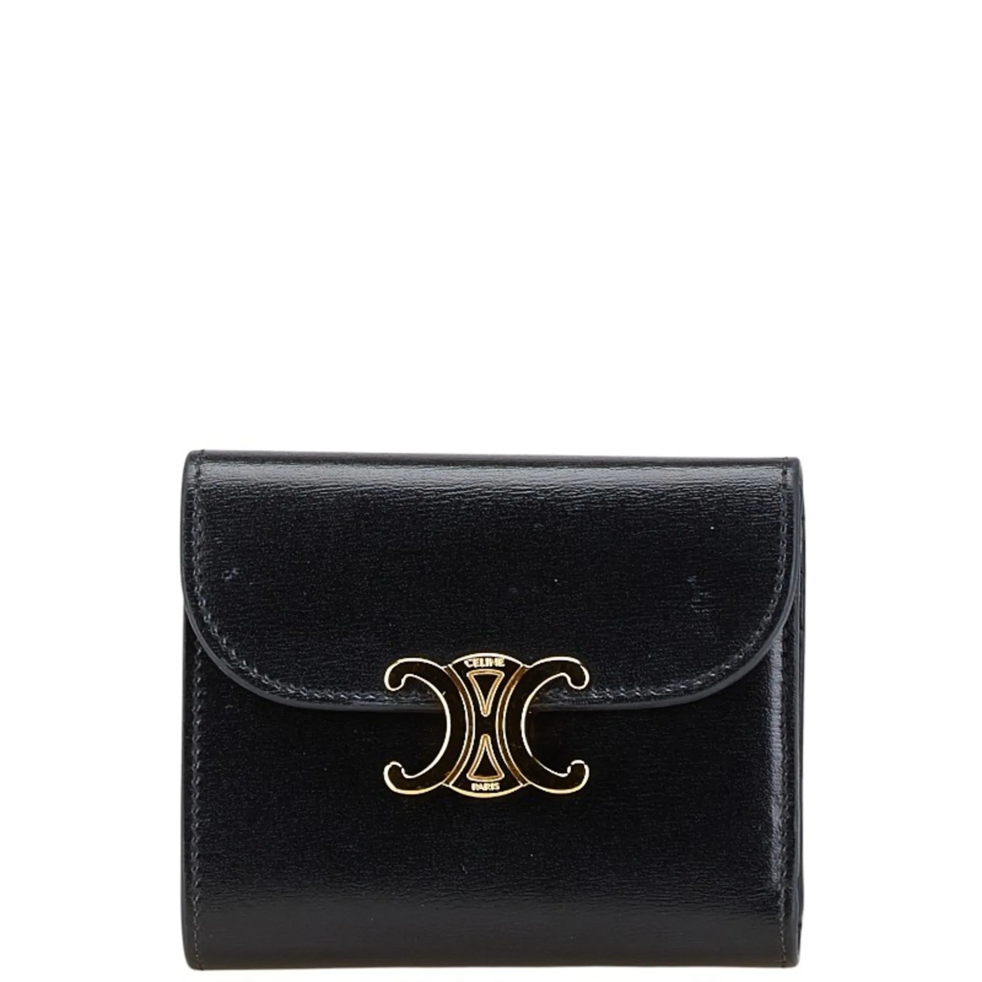Celine Leather Wallet (Tri-Fold) (Pre-Owned)