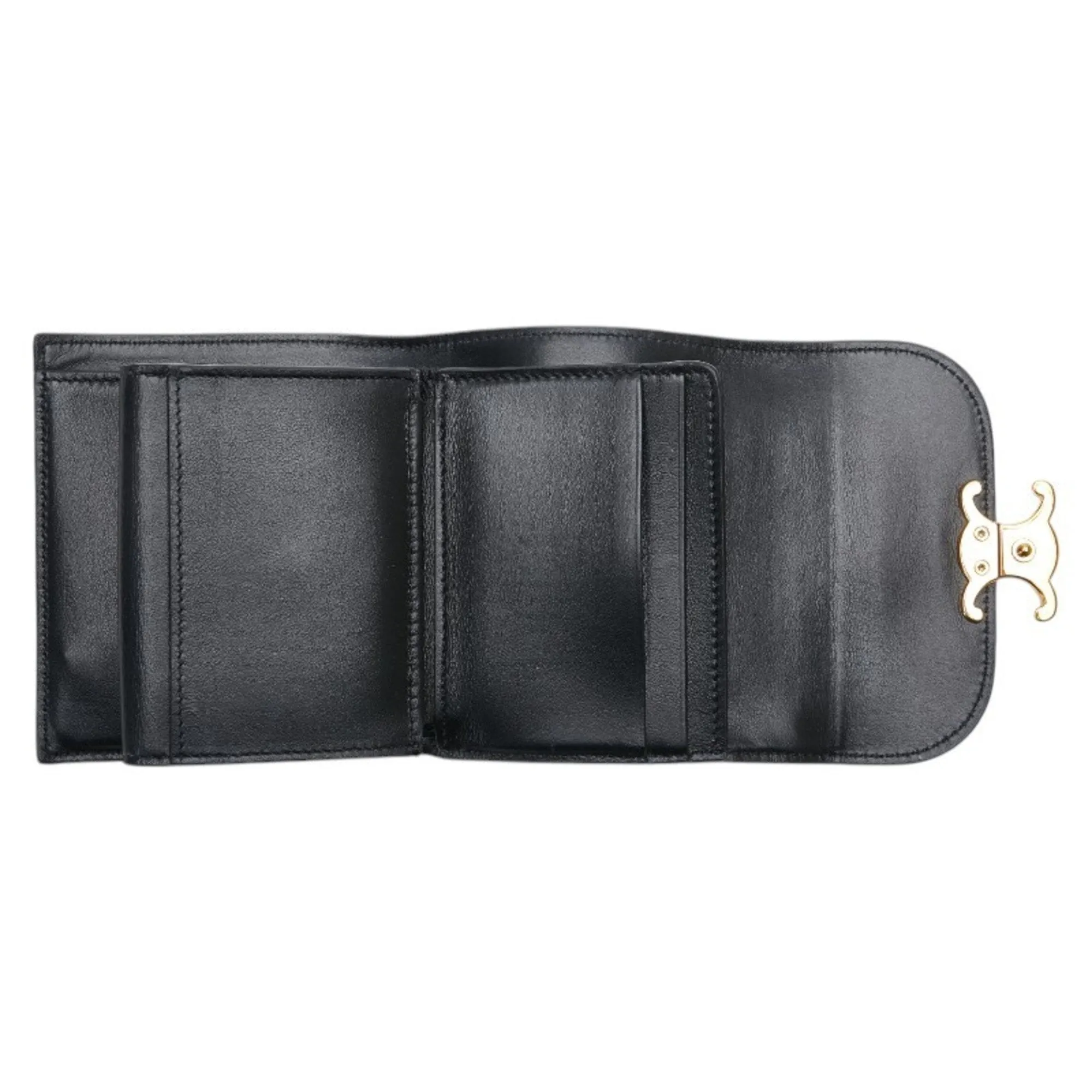 Celine Leather Wallet (Tri-Fold) (Pre-Owned)
