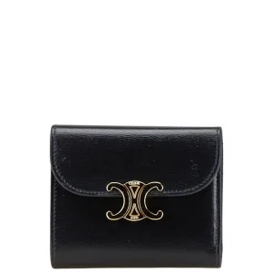 Celine Leather Wallet (Tri-Fold) (Pre-Owned)