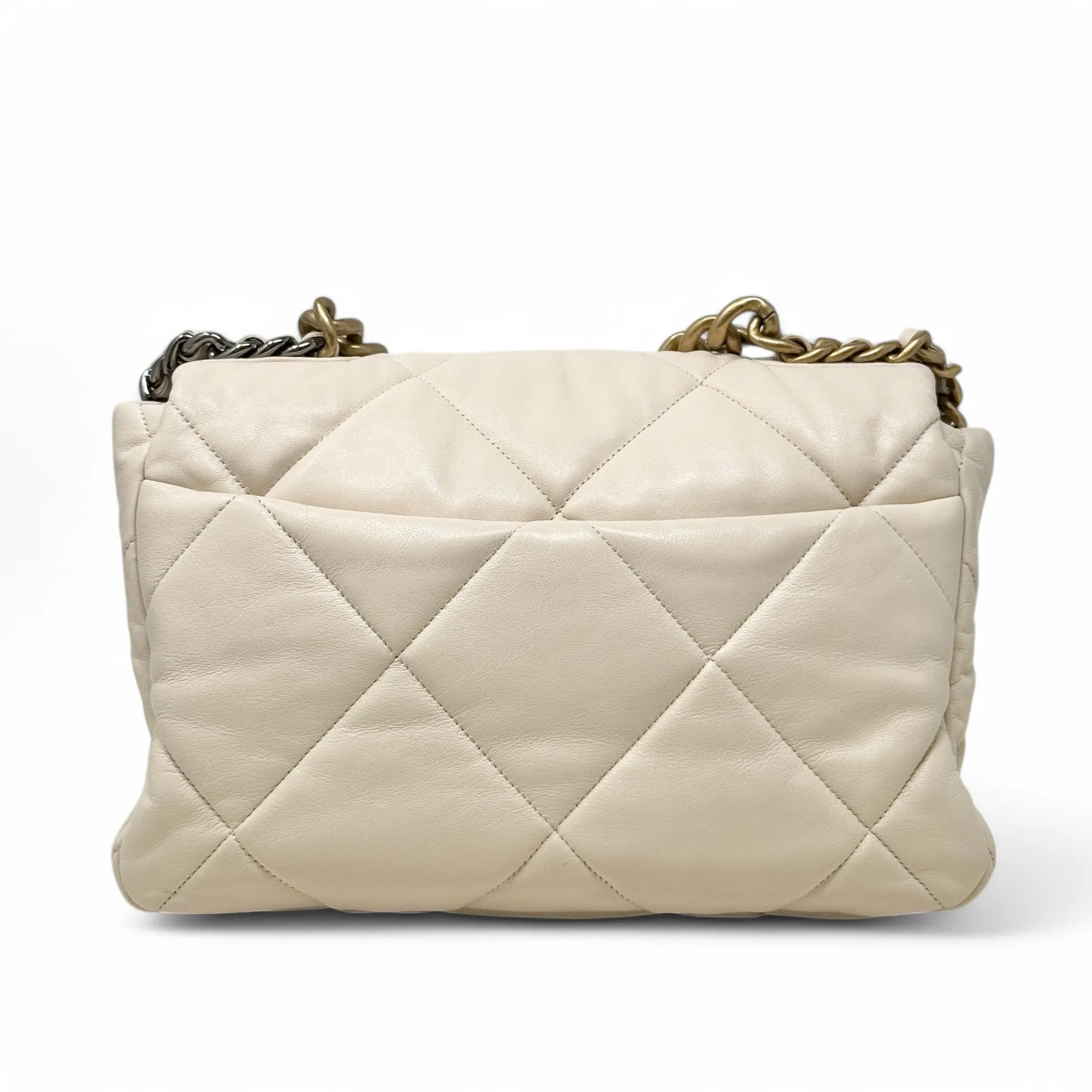 Chanel Beige Large 19 Flap