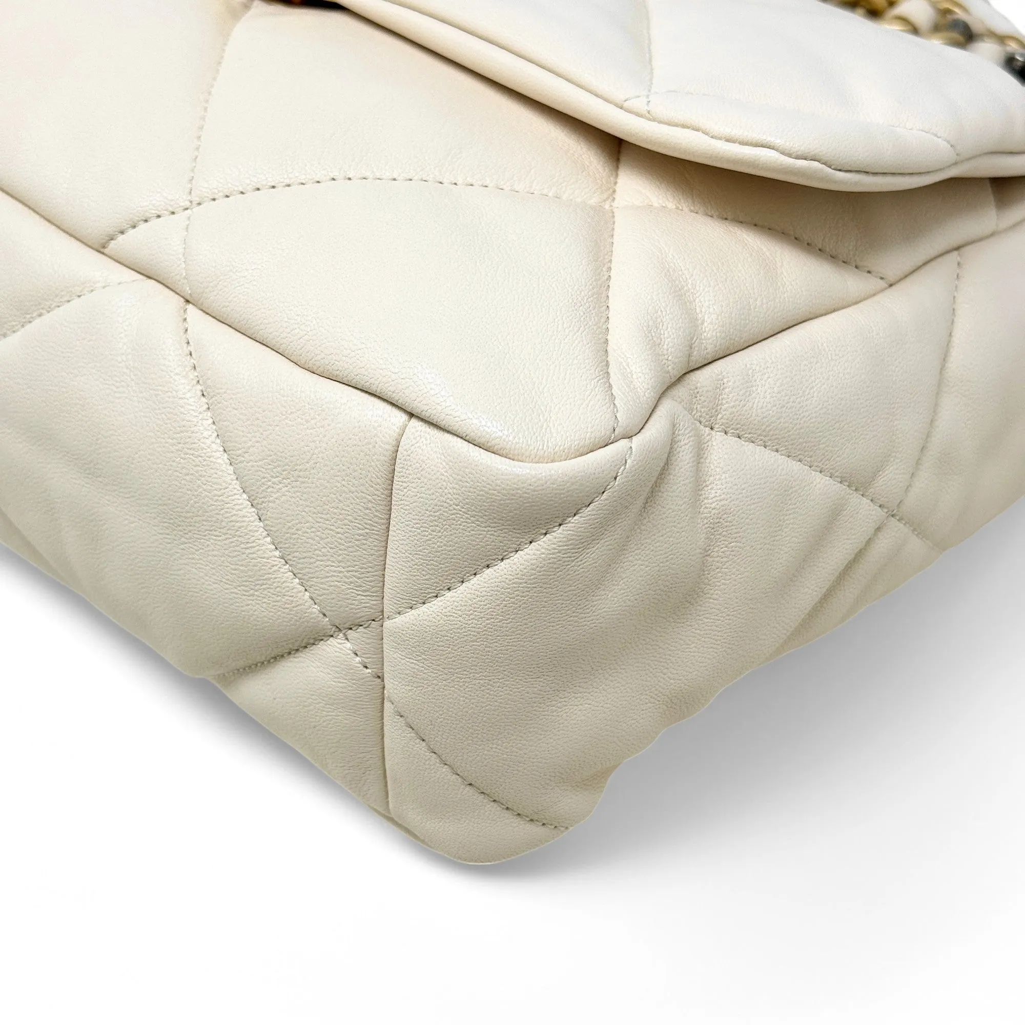 Chanel Beige Large 19 Flap