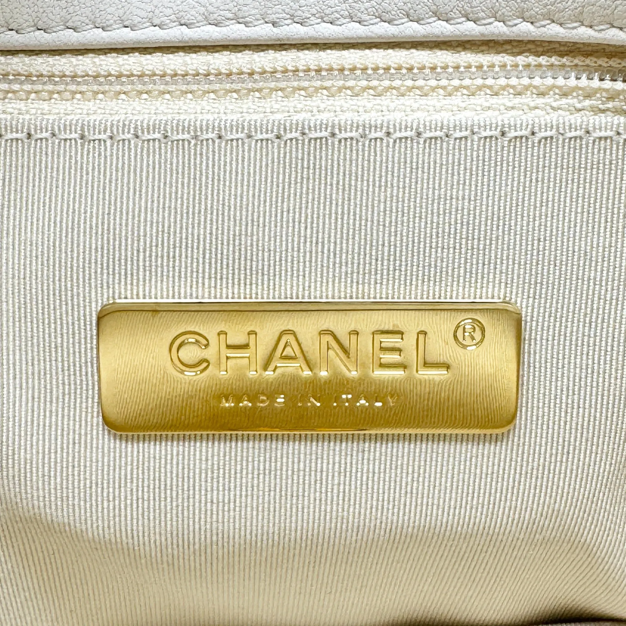 Chanel Beige Large 19 Flap