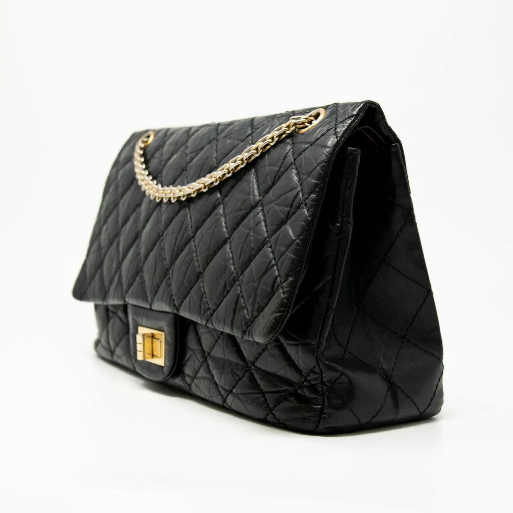 Chanel Black Calfskin 2.55 Reissue 227