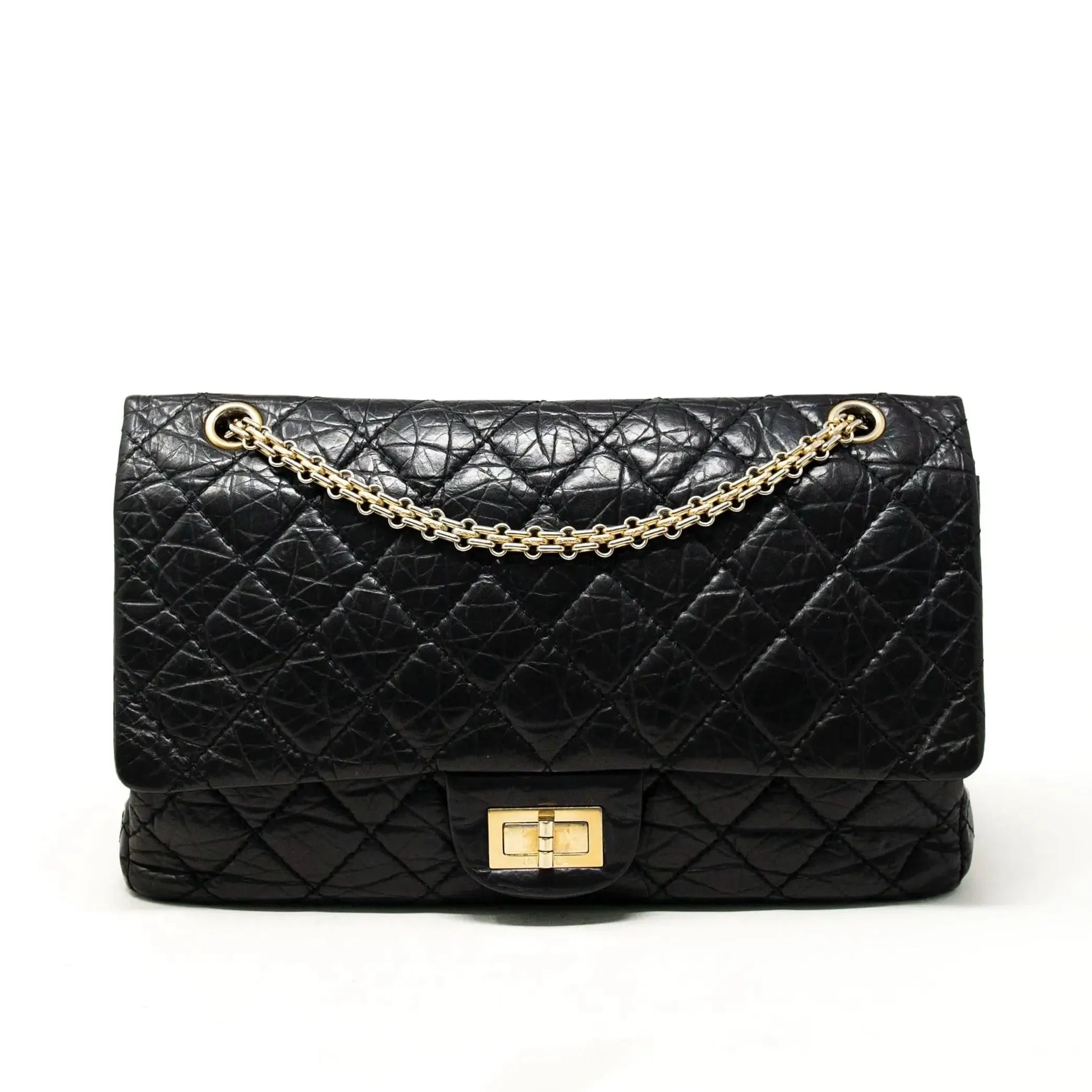 Chanel Black Calfskin 2.55 Reissue 227