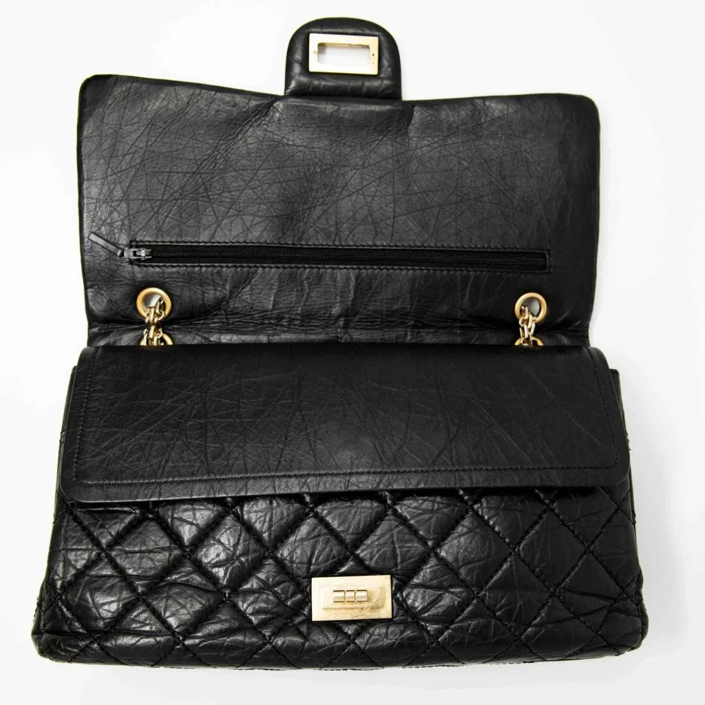 Chanel Black Calfskin 2.55 Reissue 227